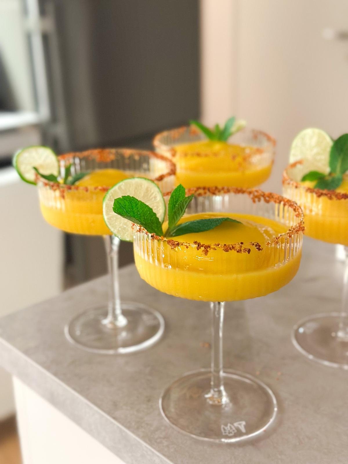 FROZEN MANGO MARGARITAS